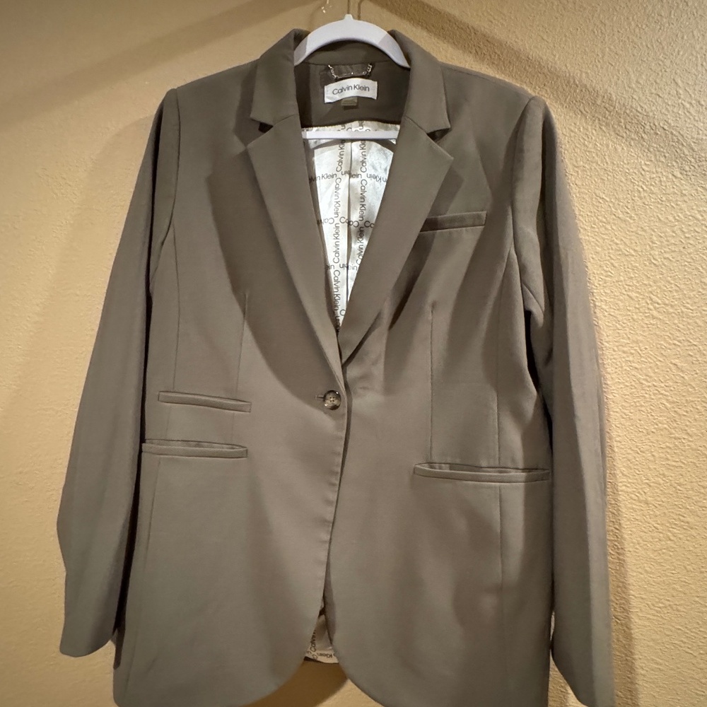 Calvin Klein Olive Green blazer